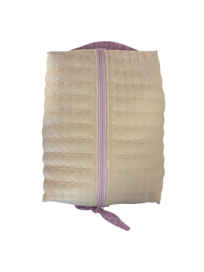 XL Jackson boxy bag. Unlined, quilted fabric outer/inner.