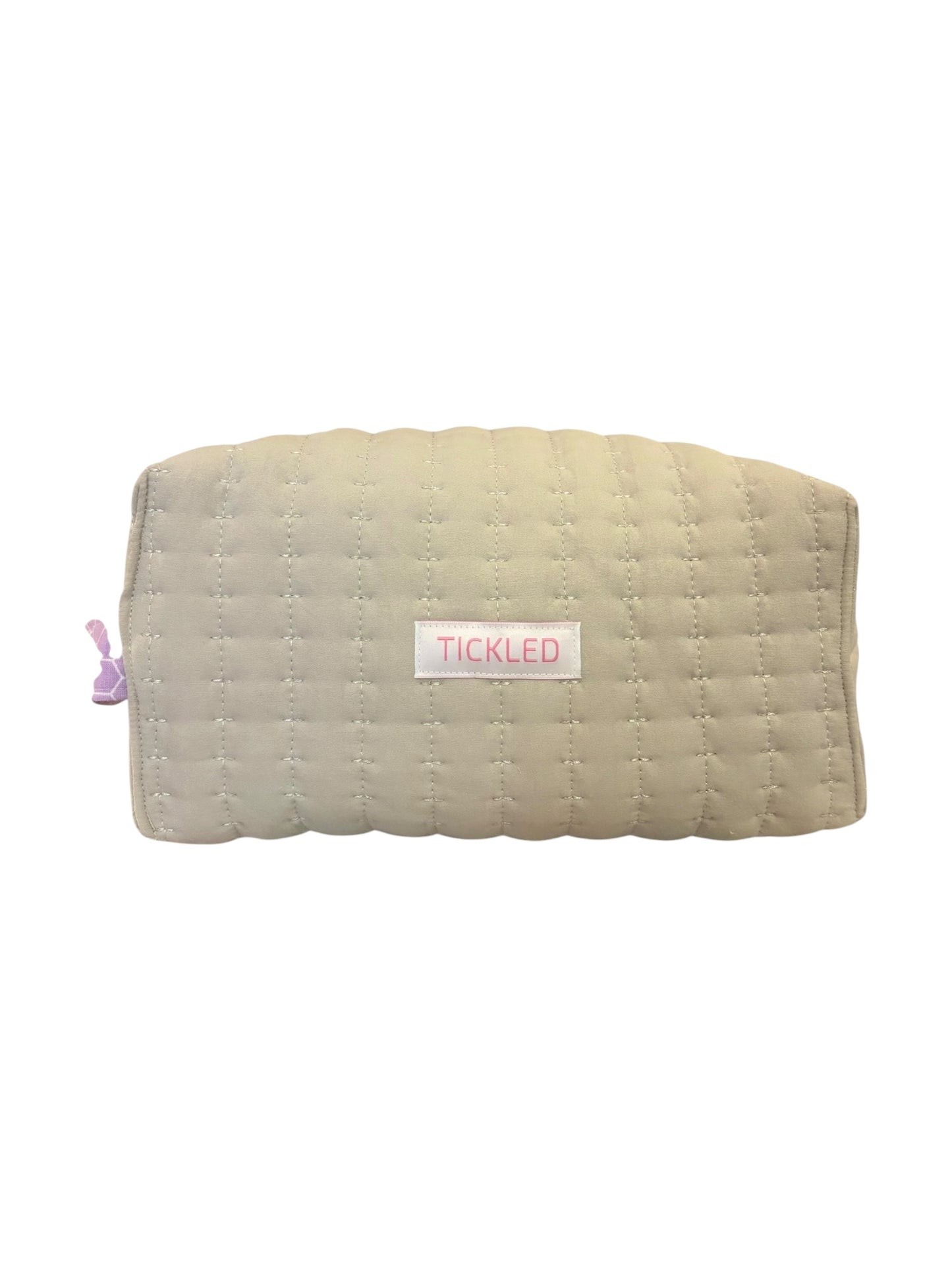 XL Jackson boxy bag. Unlined, quilted fabric outer/inner.