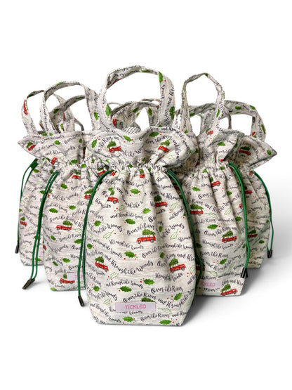 Fabric wine gift bag
